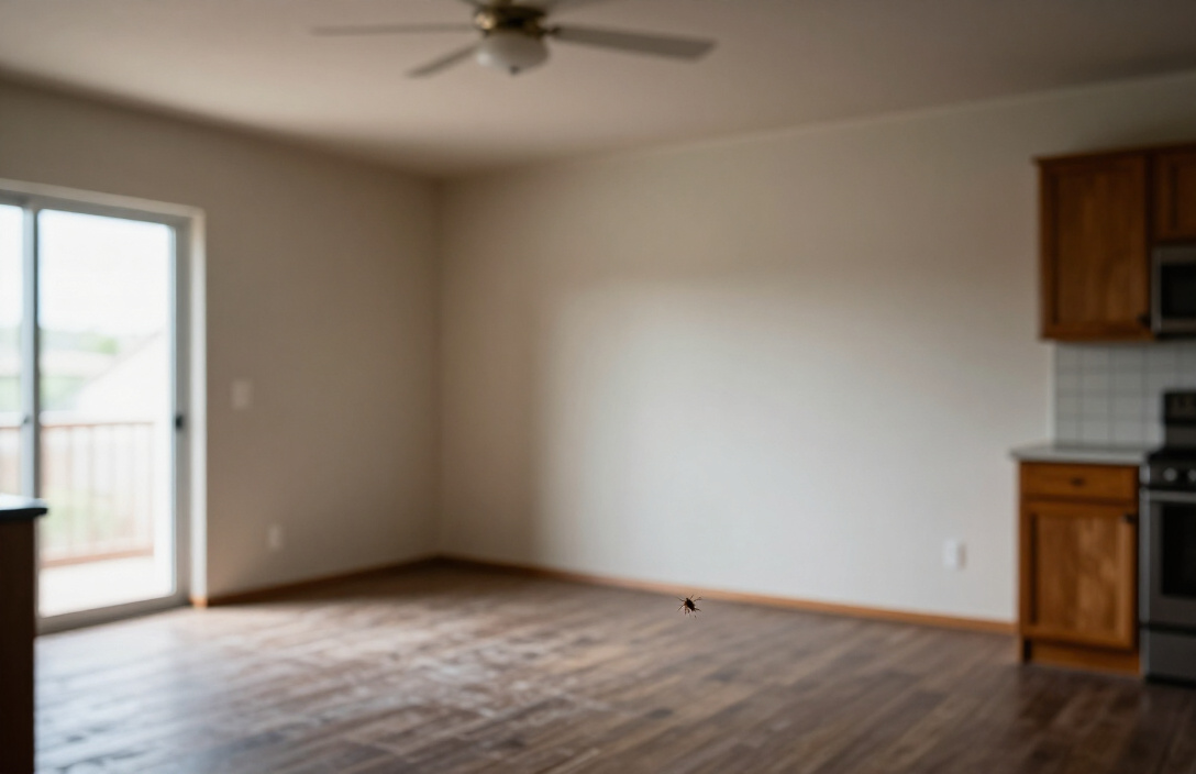 Technician preparing for a pest control treatment in a Phoniex home