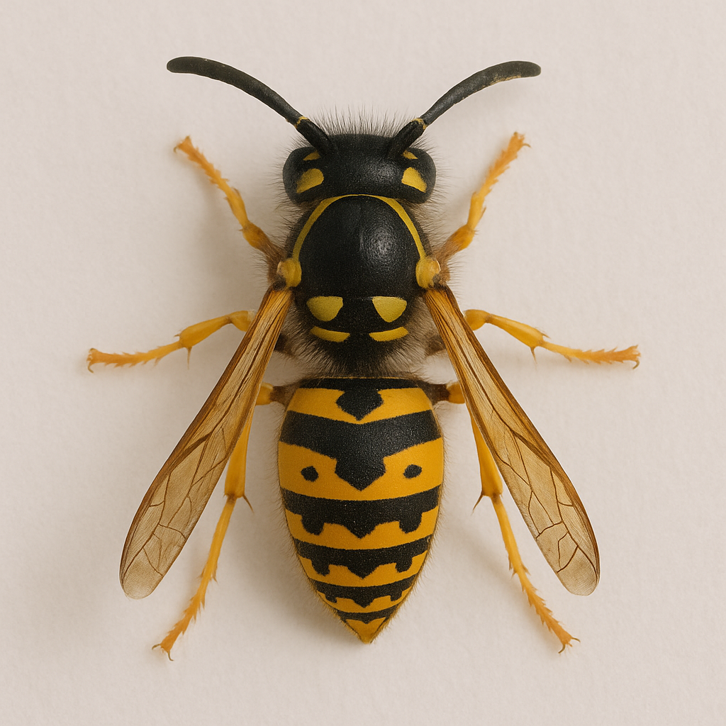 Close-up image of wasps